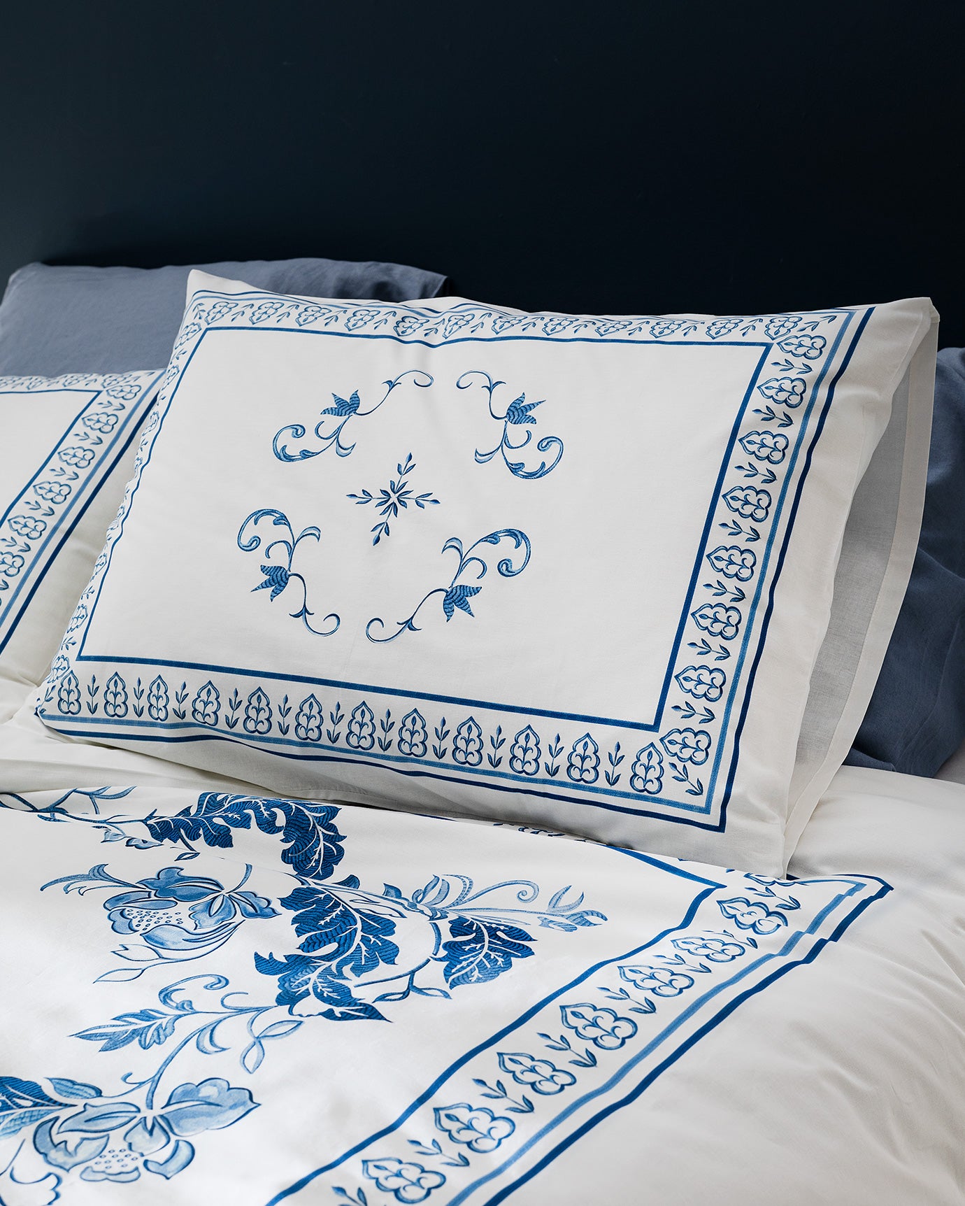 Orlena 100% Cotton Twin Size Duvet Cover Set