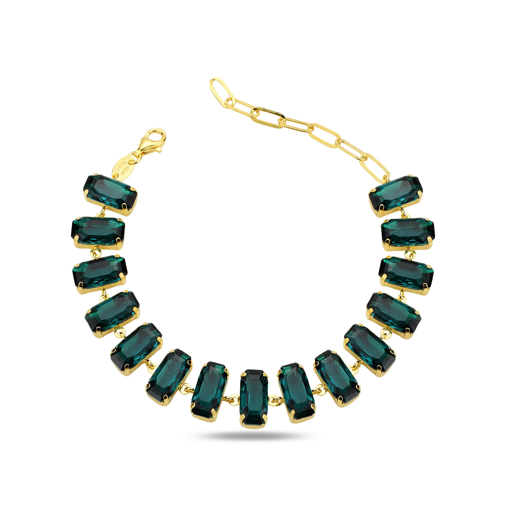 Sparkling Stone Eternity Bracelet - Continuous Brilliant Design