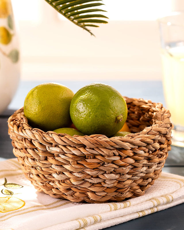 Medium Wicker Storage Basket - Handwoven Home Organizer