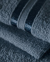 100% Cotton Hand Towel Pair - Soft Plush Maynor Border