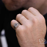 925 Sterling Silver Poker Symbol Ring - Game-Inspired Design