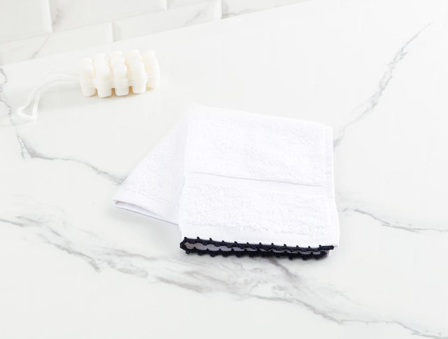 Bellamy Crocheted Hand Towel - Soft, Absorbent & Decorative