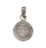 Oxidized Sterling Silver Ottoman Tughra Medallion Pendant