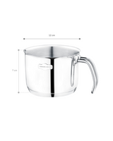 18/10 Stainless Steel Milk Pot - Modern, Induction Ready Design