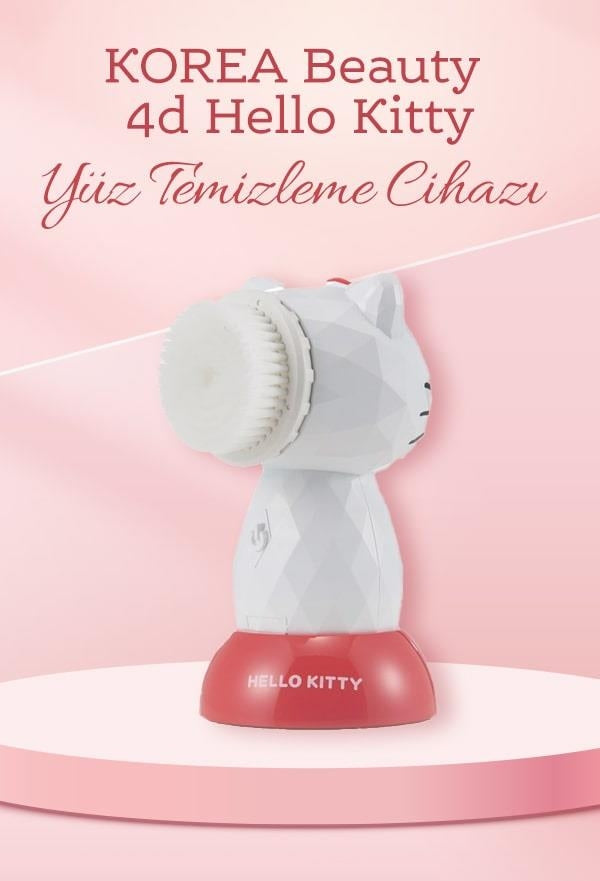 Hello Kitty Automatic Facial Cleansing Brush - Gentle Skincare Device