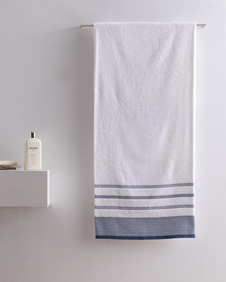 Luth Cotton Bath Towel - Soft, Absorbent Navy Blue