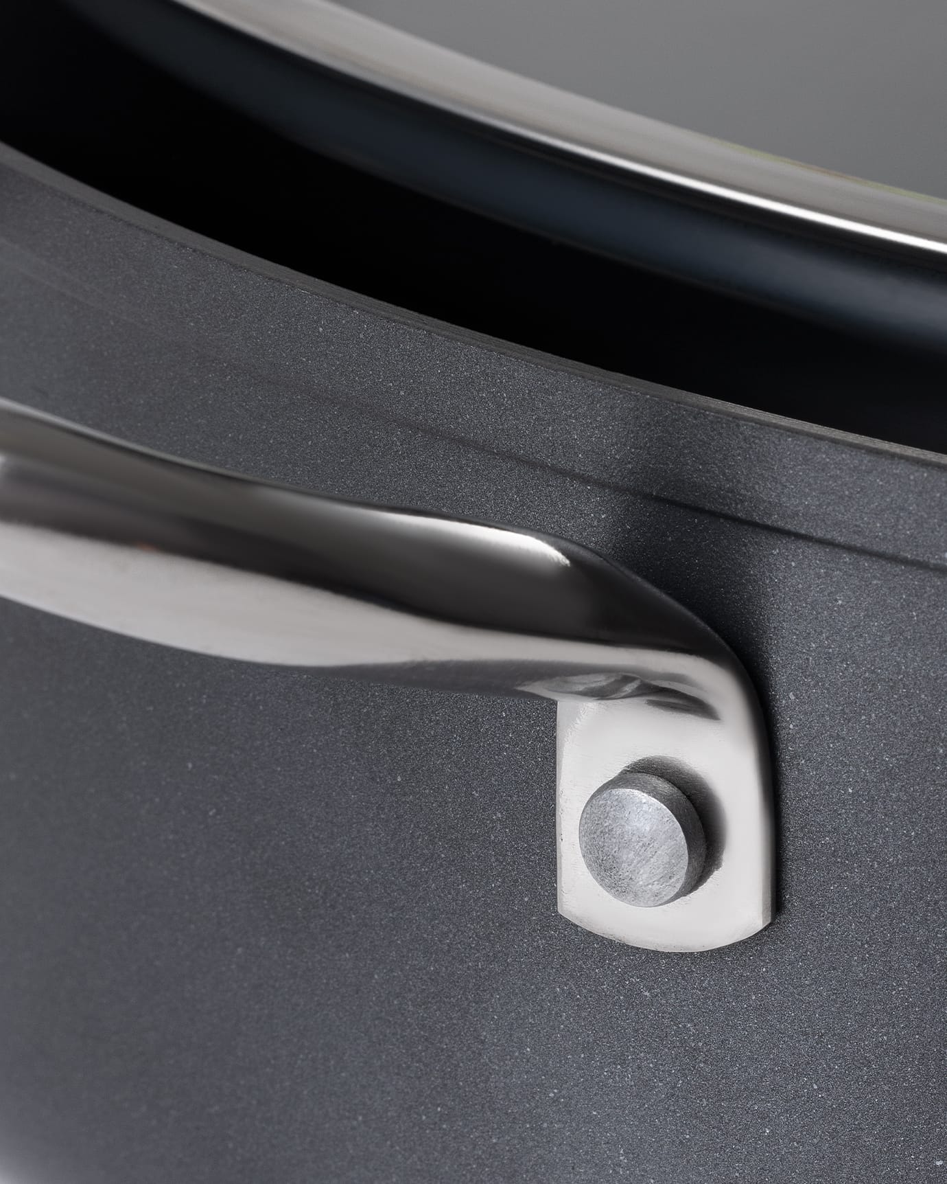 Professional Titanium Nonstick Shallow Cooking Pot - 26cm Anthracite Gray