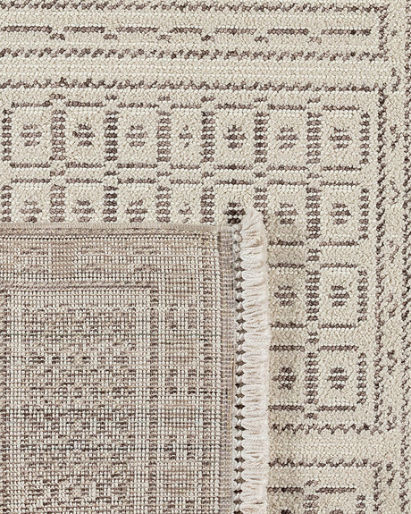 Foison Cream Area Rug - Soft Modern Carpet for Living Room