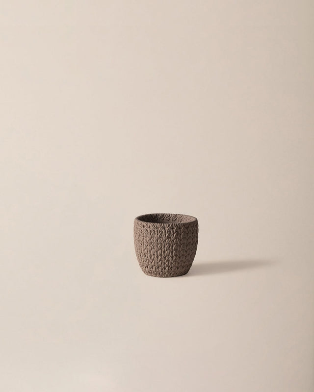 Dolly Decorative Plant Pot - Taupe - 11 cm Indoor Flower Planter