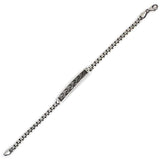 Elegant 925 Sterling Silver Cube Chain Bracelet - Braided Motif