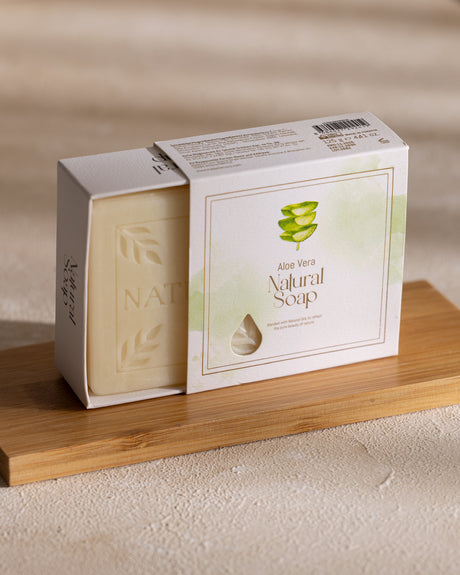 Natural Aloe Vera Bar Soap, 125g - Gentle Cleansing & Hydrating