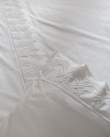 Modena Embroidered 100% Cotton Double Duvet Cover Set