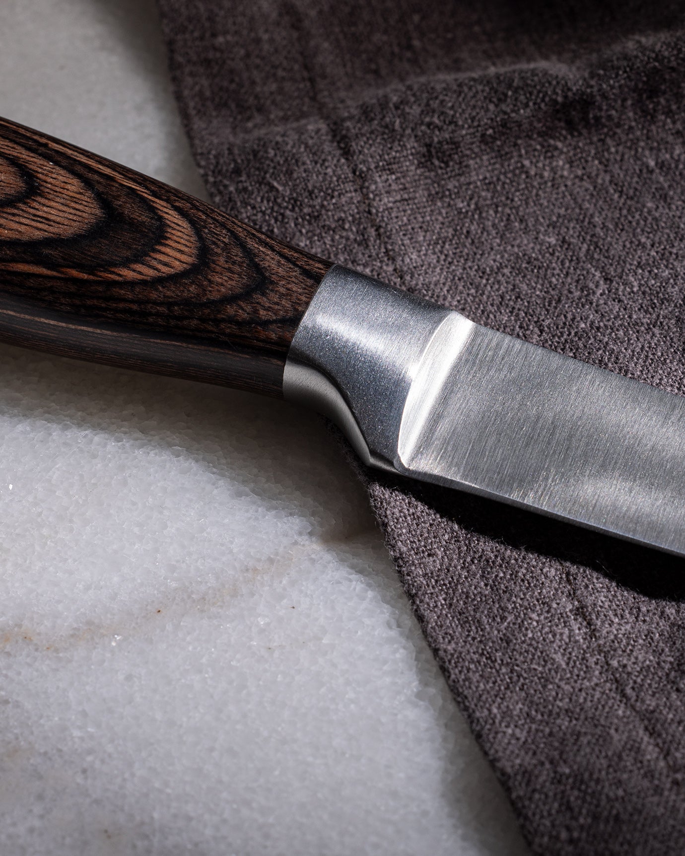 Brown Handle Peeling Knife - Precision Fruit & Vegetable Prep Tool