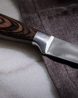 Brown Handle Peeling Knife - Precision Fruit & Vegetable Prep Tool