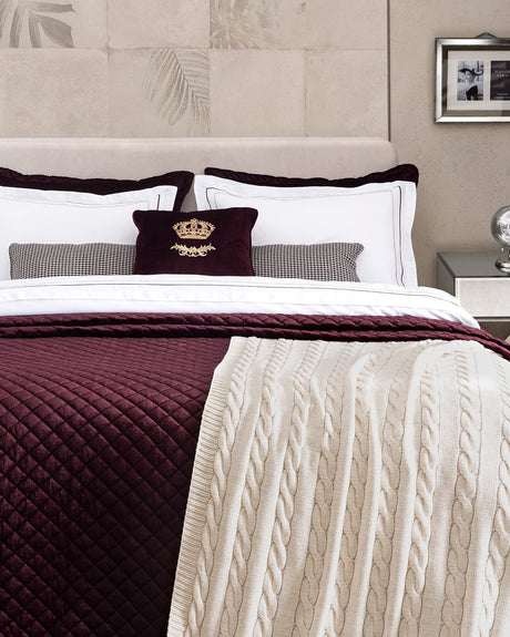 Elegant 11-Piece Royal Dinnerware Set, Burgundy