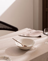 New Bone Porcelain Salad Bowl - Elegant Vole Collection