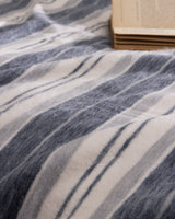 Nanny Double Bed Blanket - Gray and Indigo