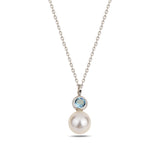 Colorful Gemstone Pendant Necklace - Timeless Rainbow Design