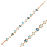 Rosévergoldetes Sterlingsilber - Mini-Ewigkeit-Armband