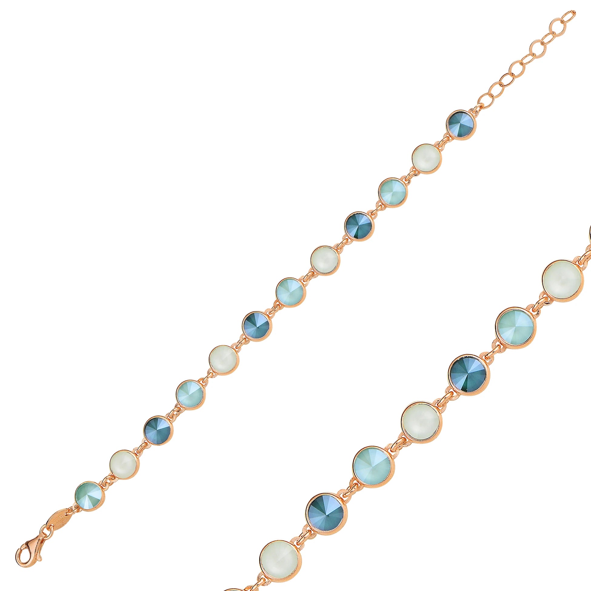 Rosévergoldetes Sterlingsilber - Mini-Ewigkeit-Armband