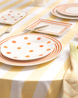 New Bone Porcelain 6-Person Dinner Set - Contemporary Faisceau
