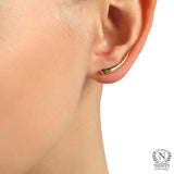 925 Sterling Silver Tooth Design Earcuff Earring - Edgy Style
