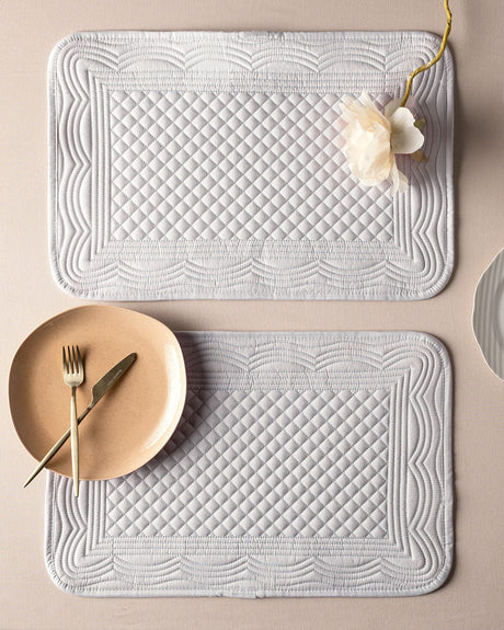 Durable Polyester 2-Piece Placemat Set - Refined Table Setting