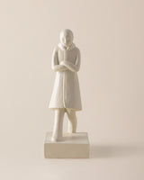 Resin Bookend - Elegant Soft Grey Decor for Contemporary Spaces