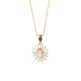 Premium Sterling Silver Zultanite Baguette Necklace