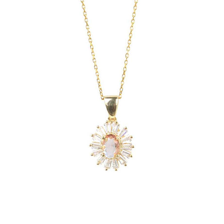 Premium Sterling Silver Zultanite Baguette Necklace