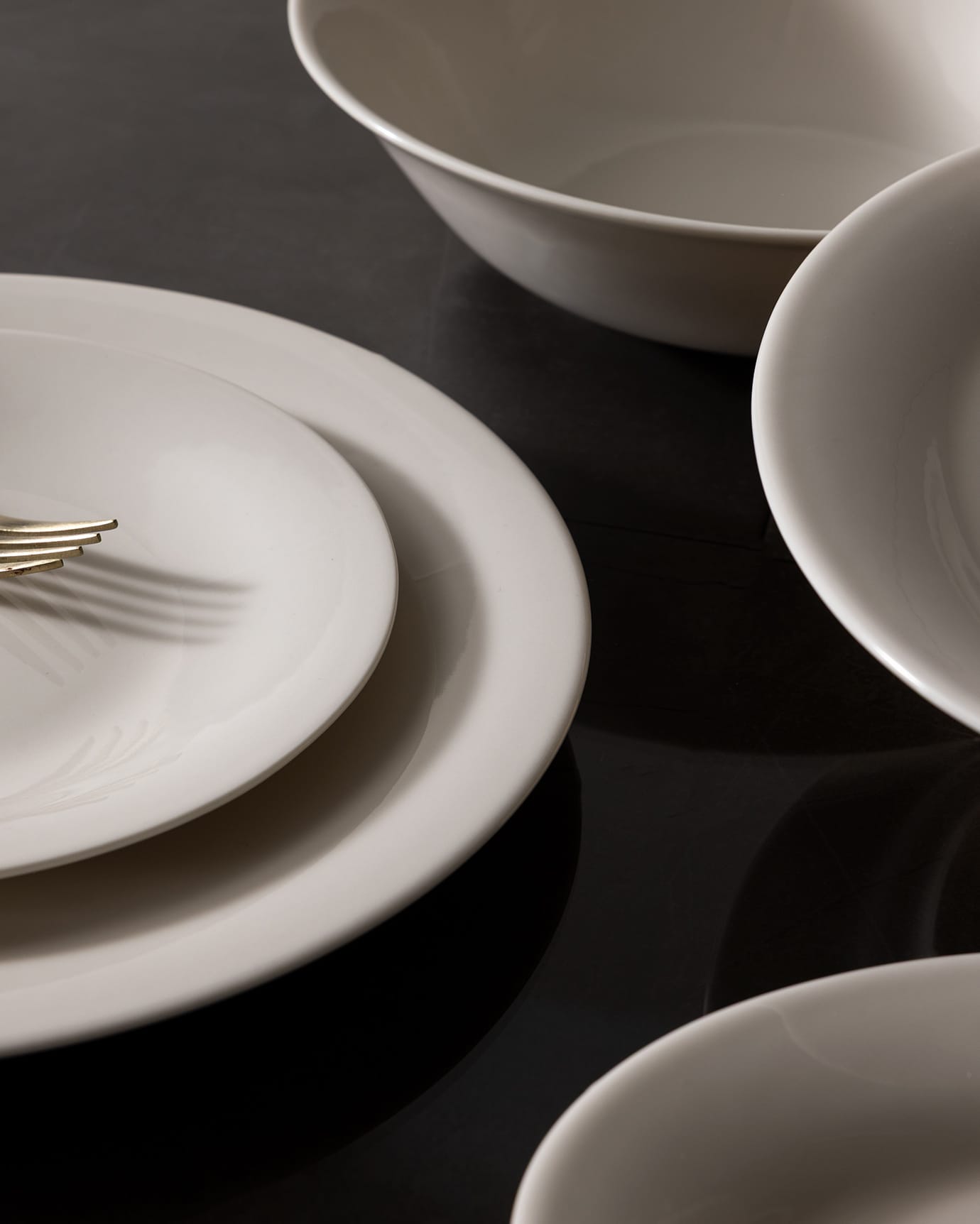 Nová kostní porcelánová jídelní sada pro 6 osob, 27 dílů - kolekce Solara
