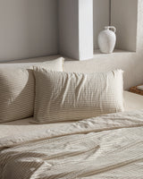 100% Cotton Muslin Fitted Duvet Cover Set - King Size Comfort