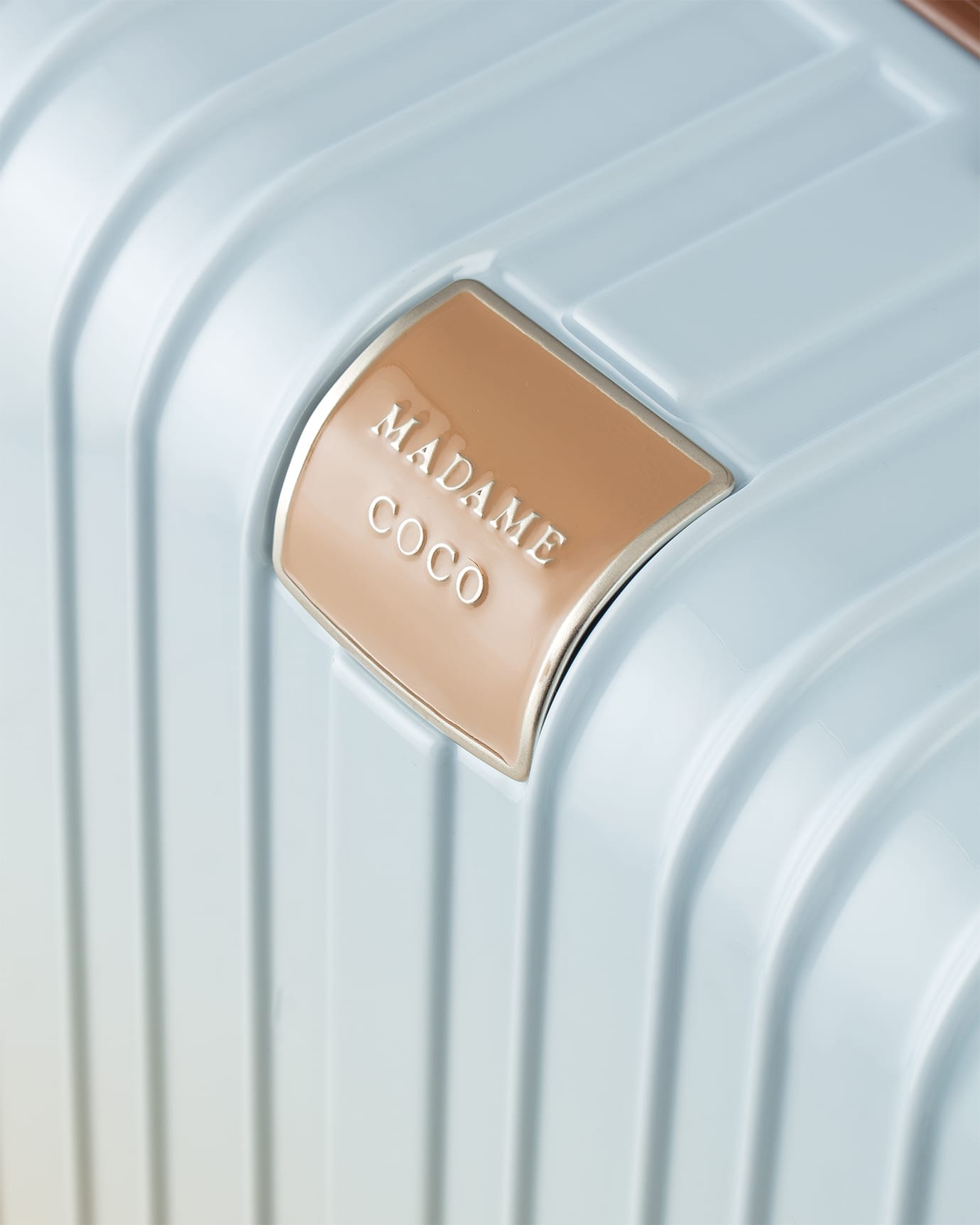 Large Beige Travel Luggage Suitcase