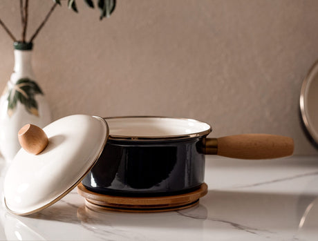 Durable Non-Stick Saucepan with Lid - Versatile Small Cooking Pot