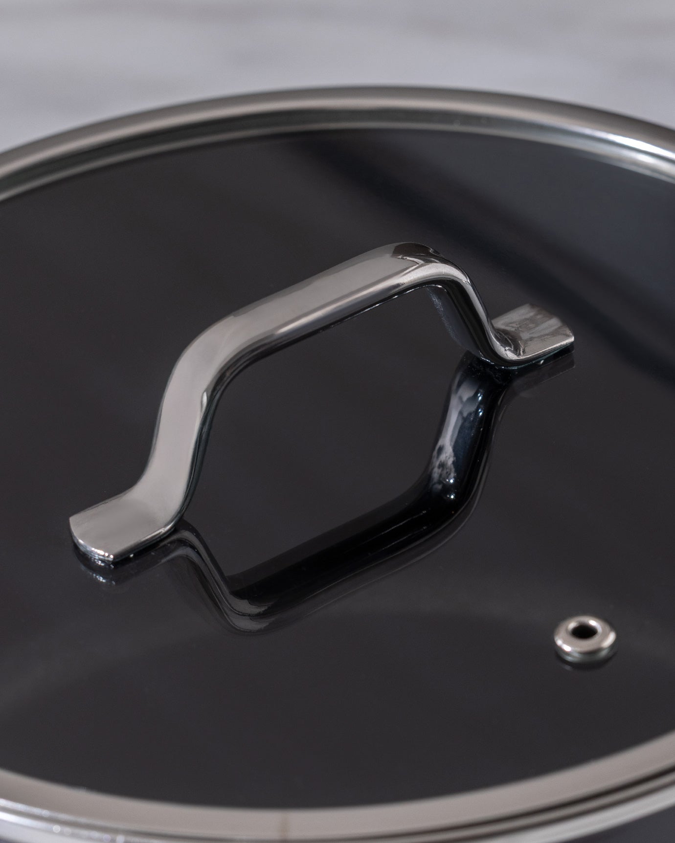 22 cm Titanium Enamel Deep Cooking Pot - Anthracite