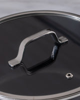 22 cm Titanium Enamel Deep Cooking Pot - Anthracite