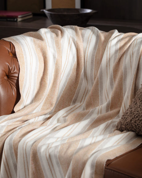 Nanny Soft Camel TV Throw Blanket - Cozy Lounge Comfort