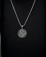Collier Médaillon Dragon en Argent Sterling - Symbole de Pouvoir Mythique