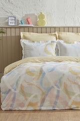 Favora Double Duvet Cover Set - Multicolor, 100% Cotton
