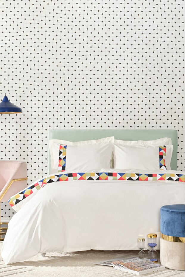 Cedric Multi Double Duvet Cover Set - 100% Cotton Comfort