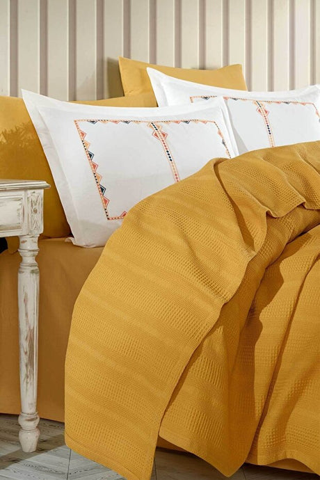 Marcia Modern Double Cotton Duvet Cover Set - 6 Pieces