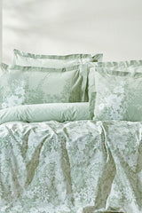 Andressa Double Ranforce Cotton Duvet Cover Set - Sage