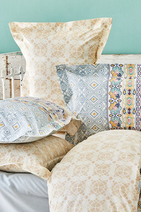 Milo Blue Double Winter Bedding Set - 5 Pieces