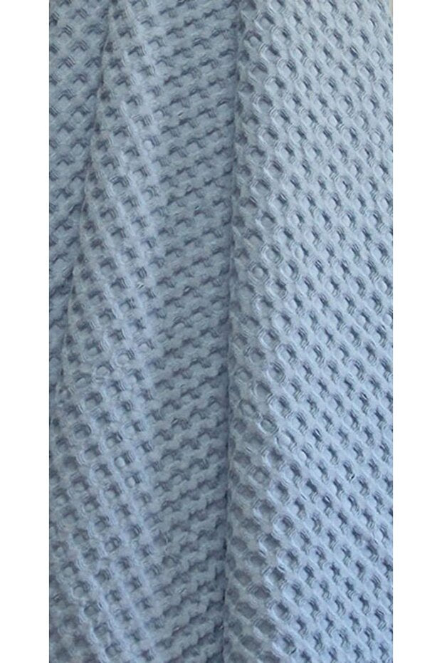 Petrol Blue Cotton Throw Blanket - 130x170 Cm