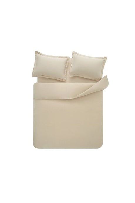 Naturalis Double Ranforce Washed Duvet Cover Set - Beige