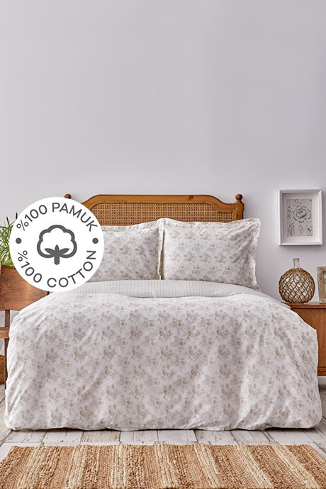 Brave Gold 100% Cotton Double Duvet Cover Set