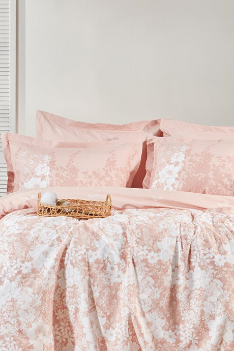 Andressa Ranforce Double Duvet Cover Set - Blush Floral