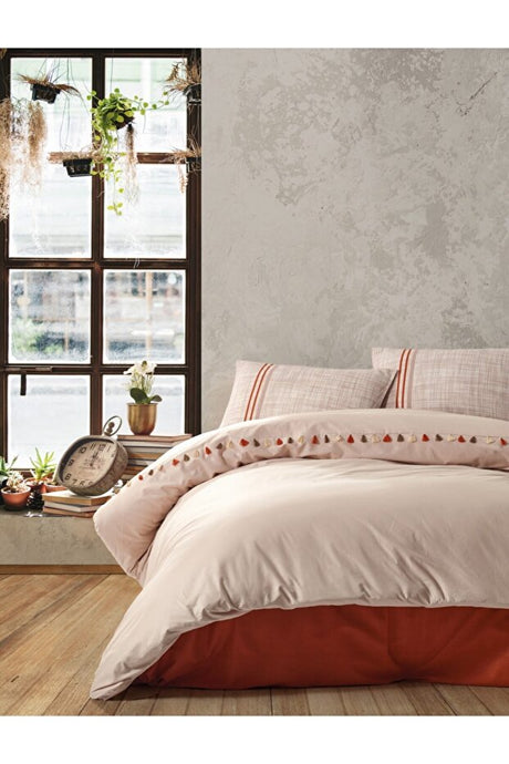 Candy Ranforce Duvet Cover Set - Double, Tassel Trim