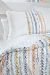 Benito Double Ranforce Duvet Cover Set - Marine Stripe