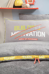 Set copripiumino singolo Coverme Motivation con coperta Sherpa